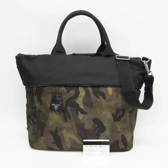 PRADA Black Leather Shoulder Bag